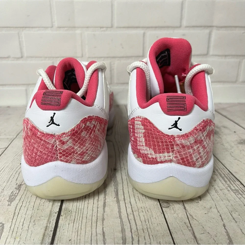Nike Air Jordan 11 Low Retro XI Pink  Snakeskin AH7860-106 Womens Size 8 - Picture 3 of 14